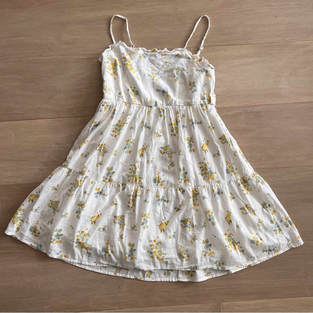 White Floral Mini Sundress